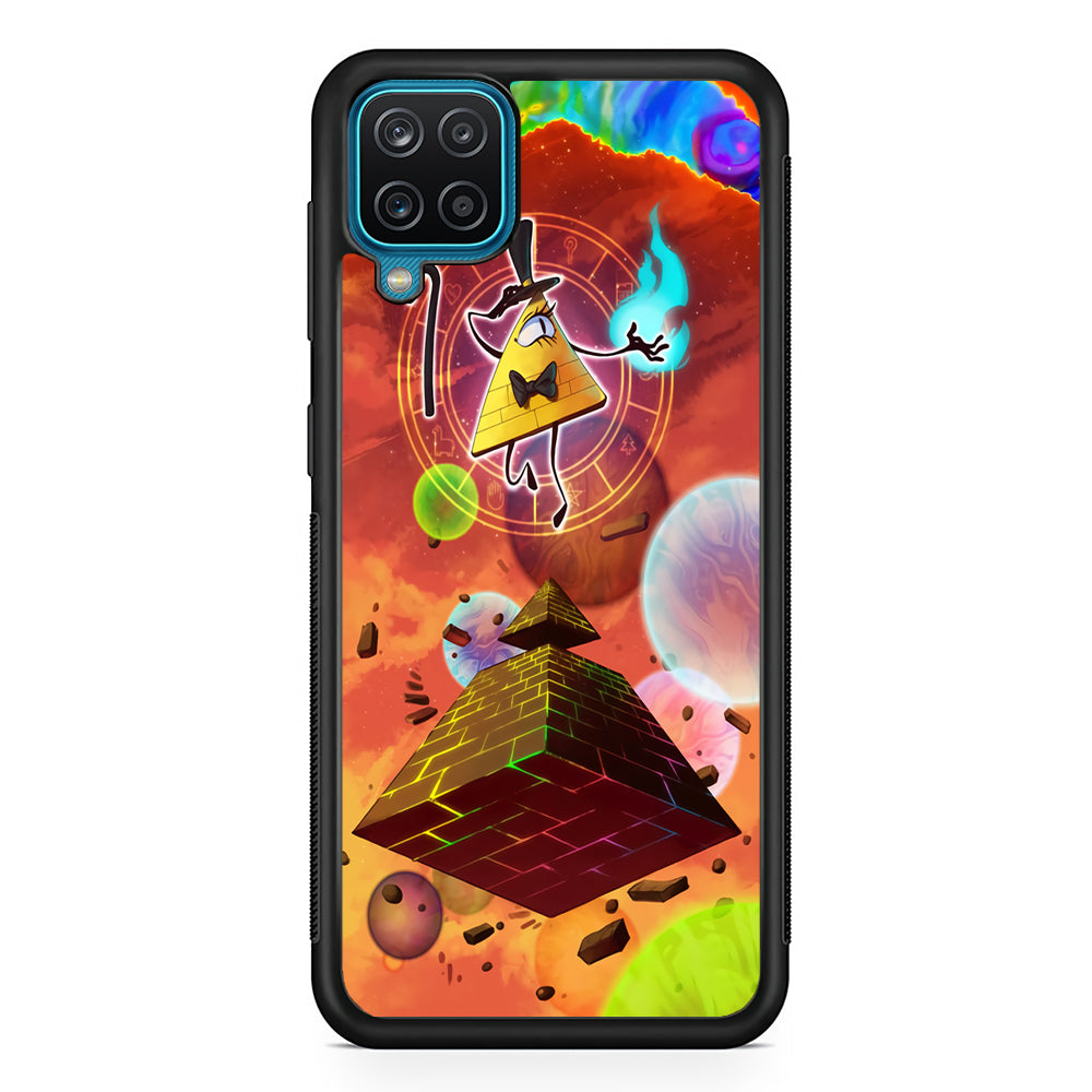Gravity Falls Bill Cipher Art Samsung Galaxy A12 Case-Phone Case-Rubber Black (2D Case)-Altracase