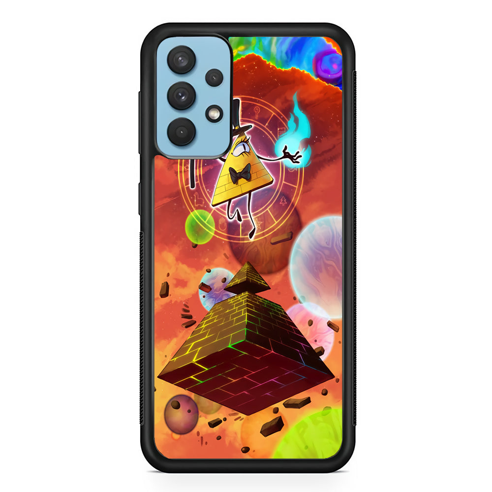 Gravity Falls Bill Cipher Art Samsung Galaxy A32 Case-Phone Case-Rubber Black (2D Case)-Altracase