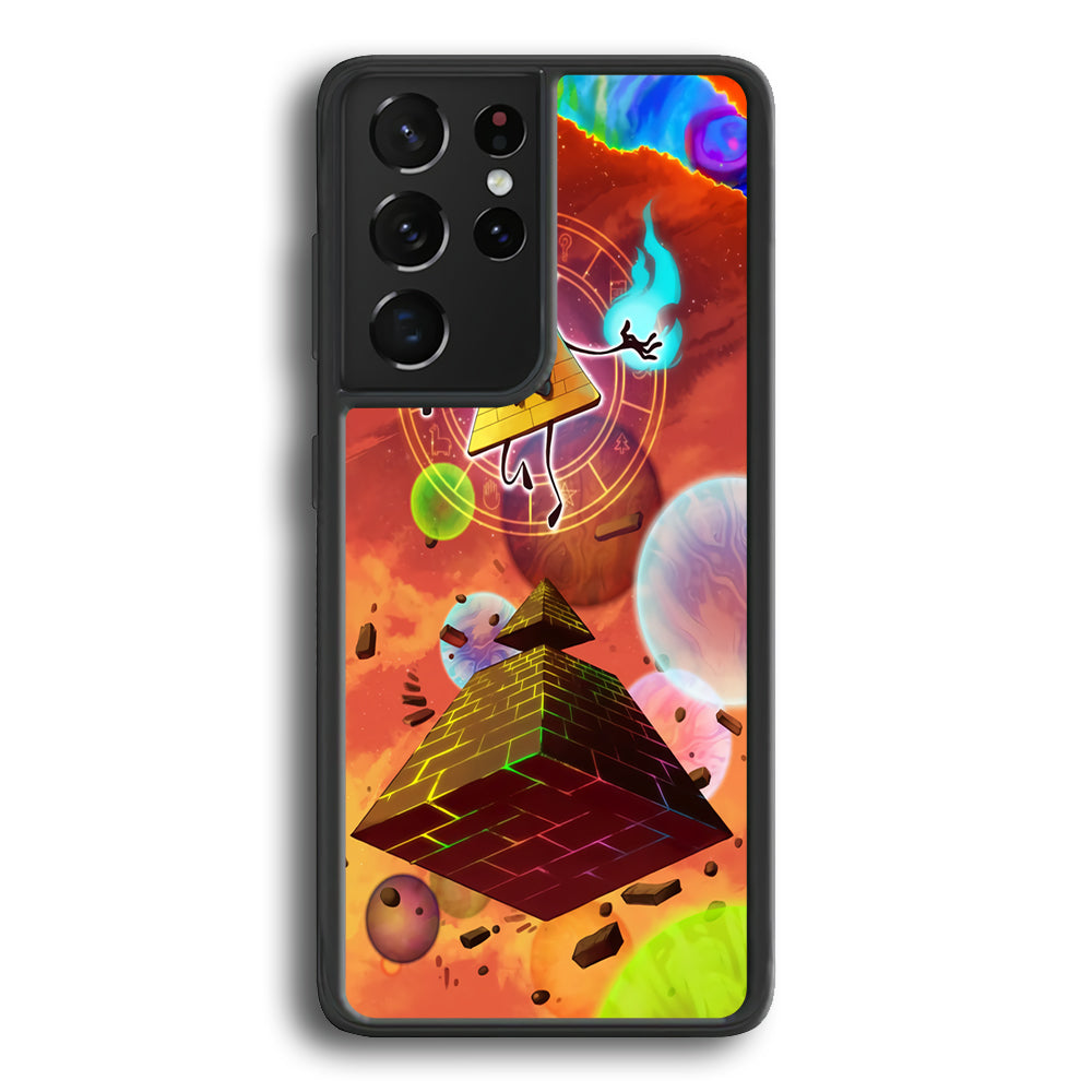Gravity Falls Bill Cipher Art Samsung Galaxy S21 Ultra Case-Phone Case-Rubber Black (2D Case)-Altracase