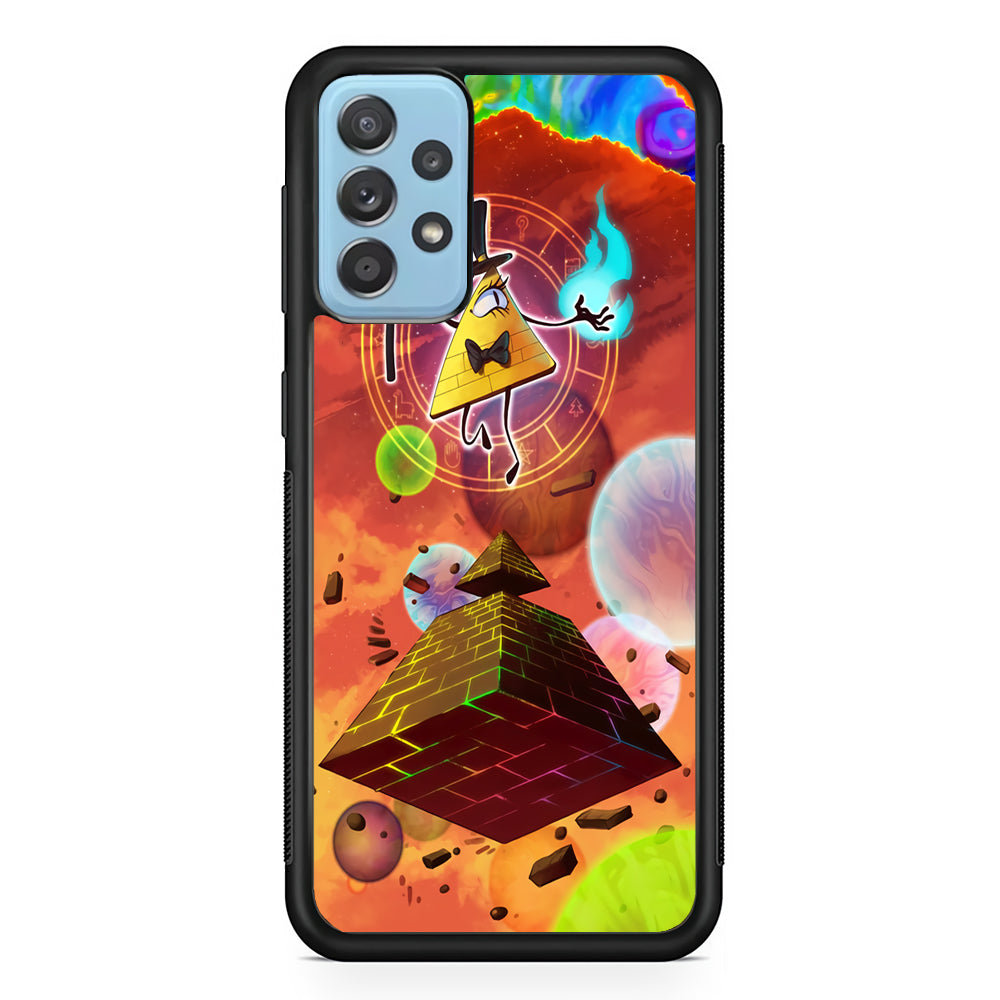 Gravity Falls Bill Cipher Art Samsung Galaxy A52 Case-Phone Case-Rubber Black (2D Case)-Altracase