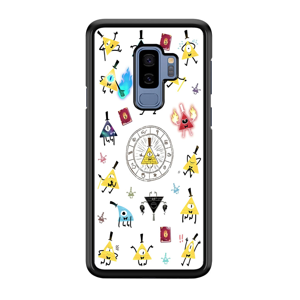 Gravity Falls Bill Cipher Doodle Samsung Galaxy S9 Plus Case-Phone Case-Rubber Black (2D Case)-Altracase