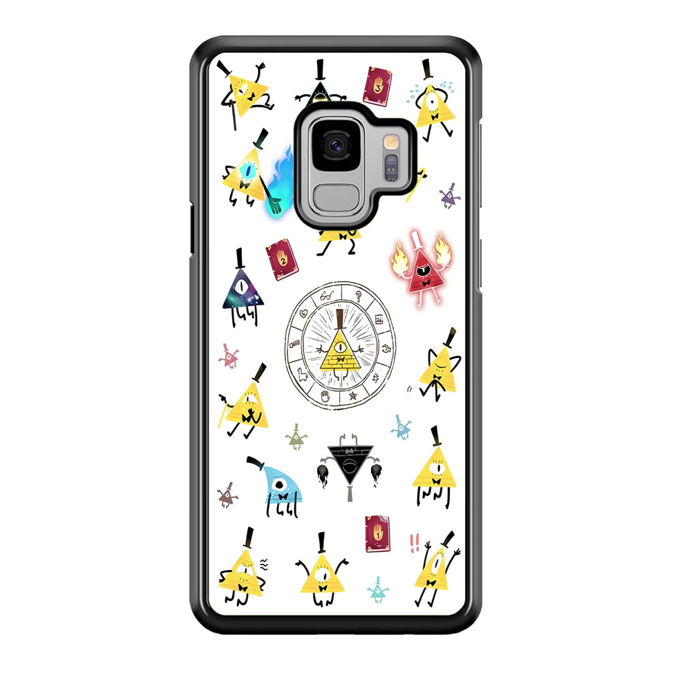 Gravity Falls Bill Cipher Doodle Samsung Galaxy S9 Case-Phone Case-Rubber Black (2D Case)-Altracase