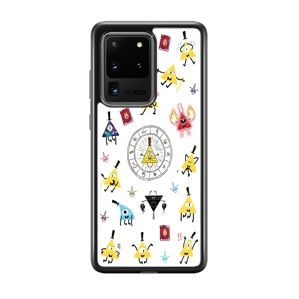 Gravity Falls Bill Cipher Doodle Samsung Galaxy S20 Ultra Case-Phone Case-Tempered Glass Case-Altracase