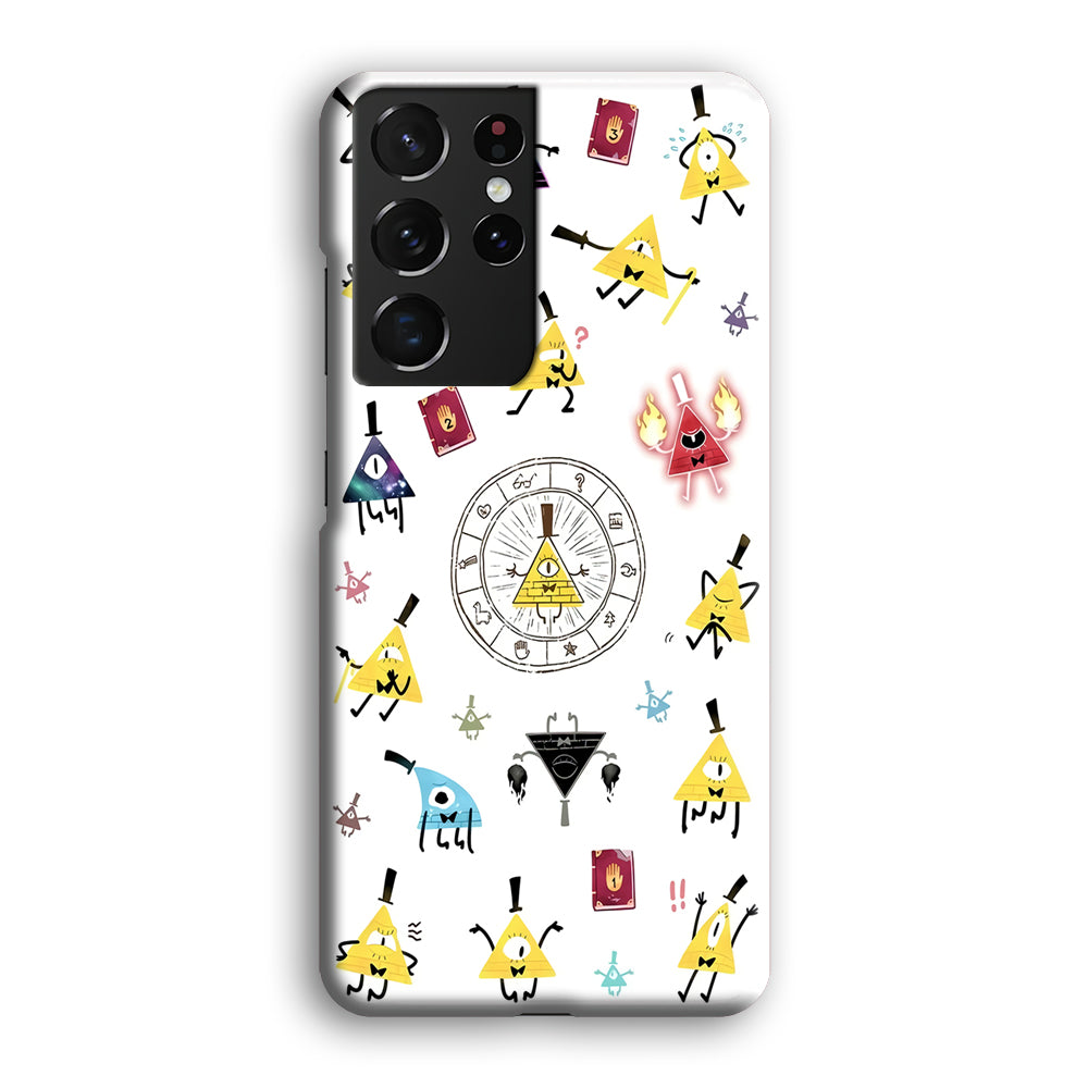 Gravity Falls Bill Cipher Doodle Samsung Galaxy S21 Ultra Case-Phone Case-3D Case-Altracase