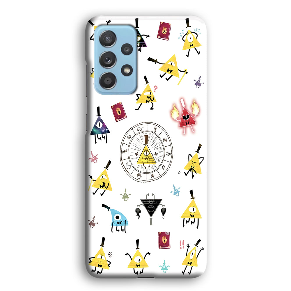 Gravity Falls Bill Cipher Doodle Samsung Galaxy A52 Case-Phone Case-3D Case-Altracase