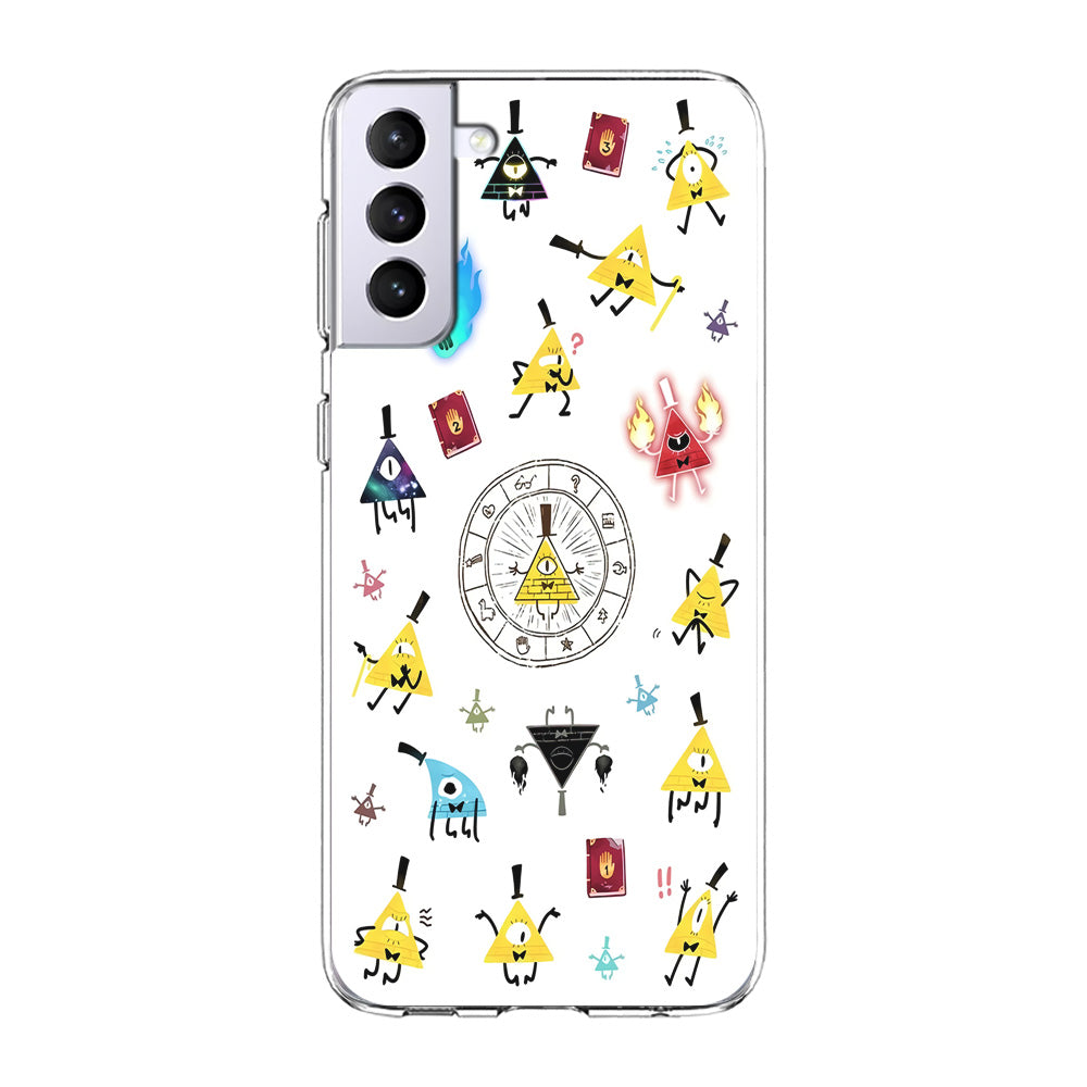 Gravity Falls Bill Cipher Doodle Samsung Galaxy S21 Plus Case-Phone Case-Clear Soft Case-Altracase