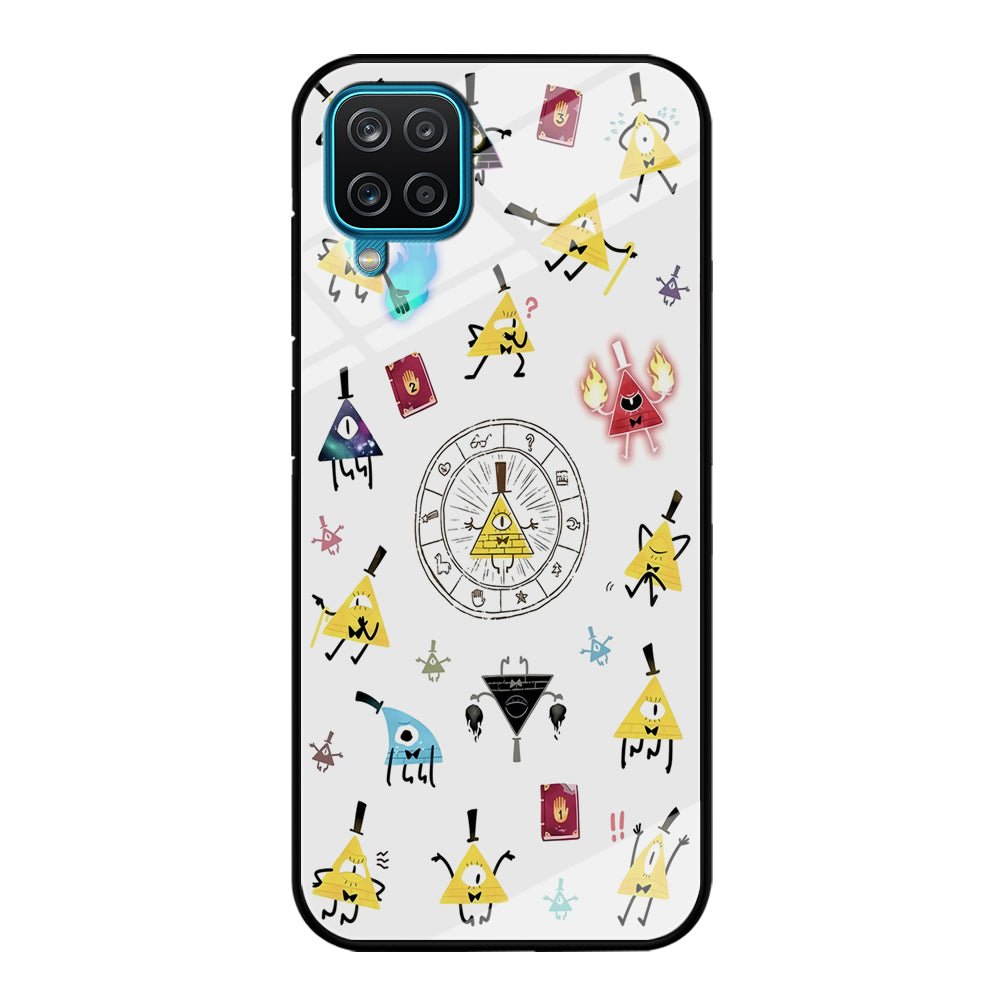 Gravity Falls Bill Cipher Doodle Samsung Galaxy A12 Case-Phone Case-Tempered Glass Case-Altracase