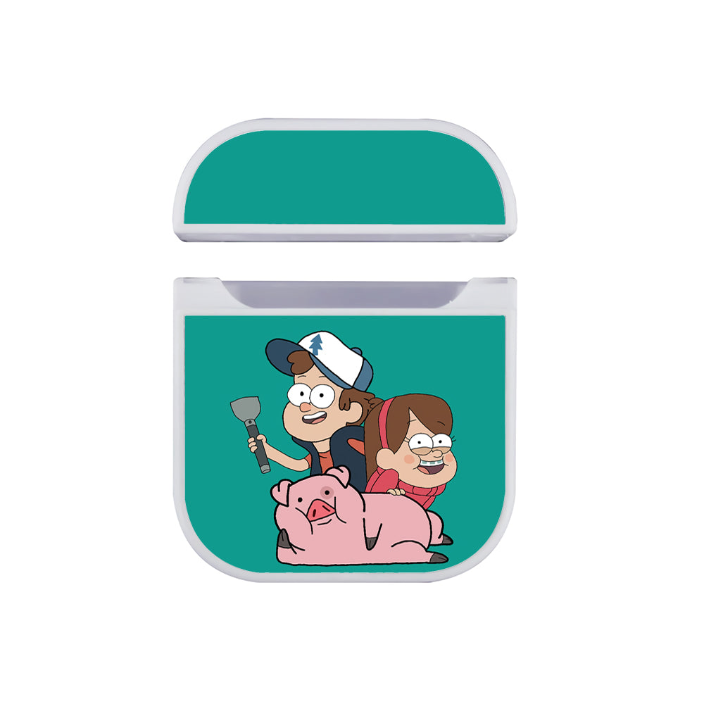 Gravity Falls Cartoon Character Apple AirPods Case-AirPod Case-White-Altracase