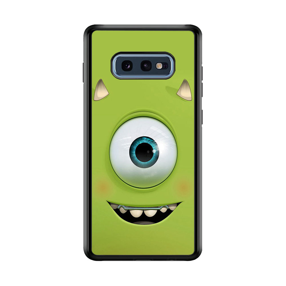 Green Face Monster Samsung Galaxy S10E Case-Phone Case-Rubber Black (2D Case)-Altracase