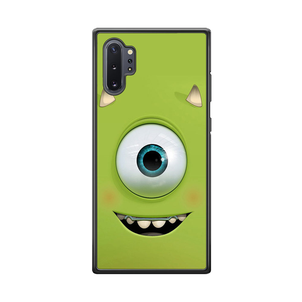 Green Face Monster Samsung Galaxy Note 10 Plus Case-Phone Case-Rubber Black (2D Case)-Altracase