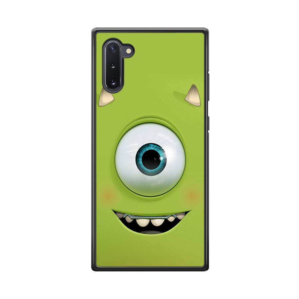 Green Face Monster Samsung Galaxy Note 10 Case-Phone Case-Rubber Black (2D Case)-Altracase