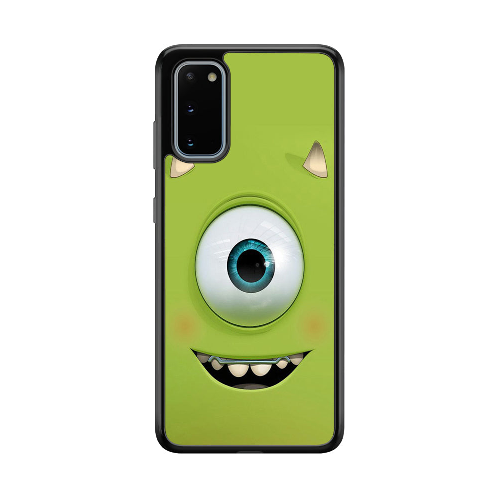Green Face Monster Samsung Galaxy S20 Case-Phone Case-Rubber Black (2D Case)-Altracase