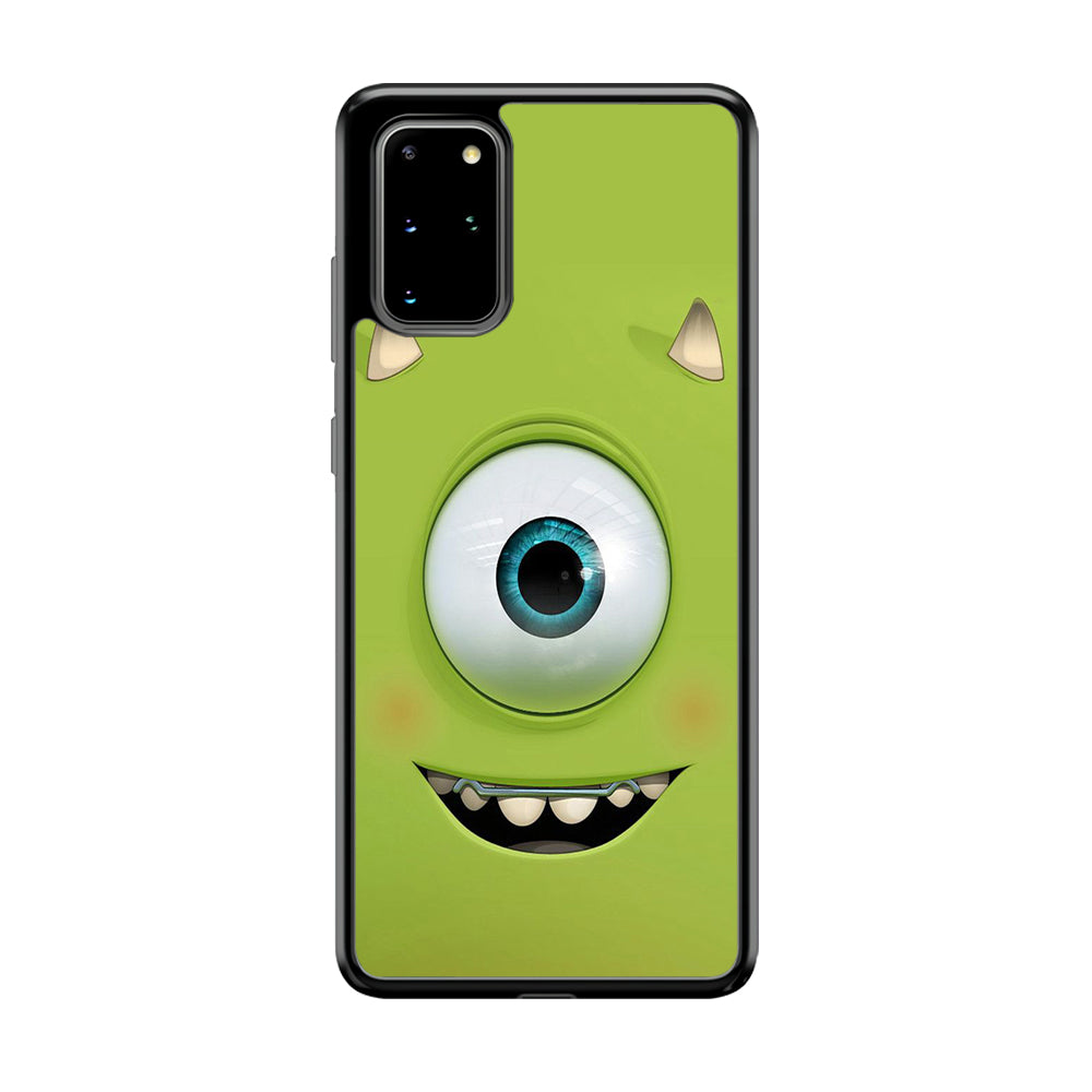 Green Face Monster Samsung Galaxy S20 Plus Case-Phone Case-Rubber Black (2D Case)-Altracase