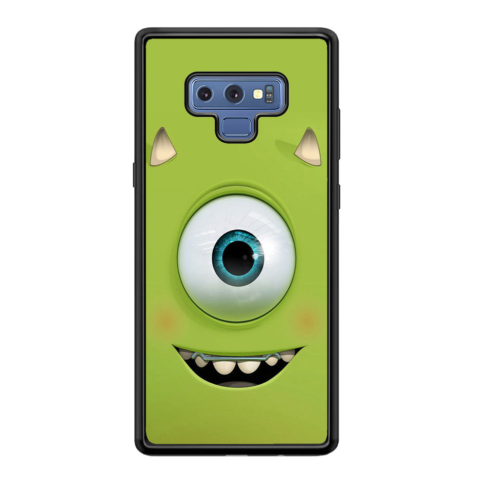 Green Face Monster Samsung Galaxy Note 9 Case-Phone Case-Rubber Black (2D Case)-Altracase