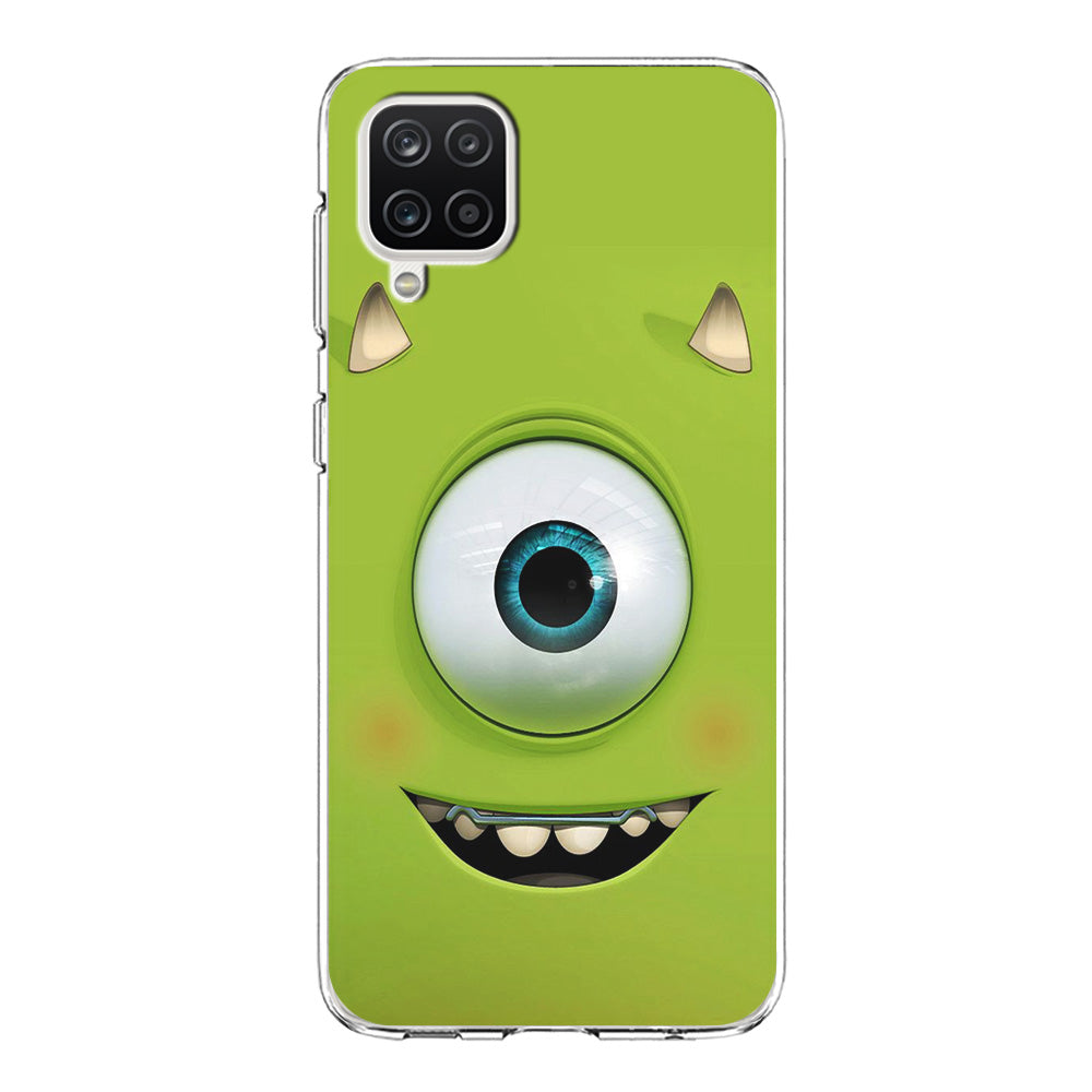 Green Face Monster Samsung Galaxy A12 Case-Phone Case-Clear Soft Case-Altracase