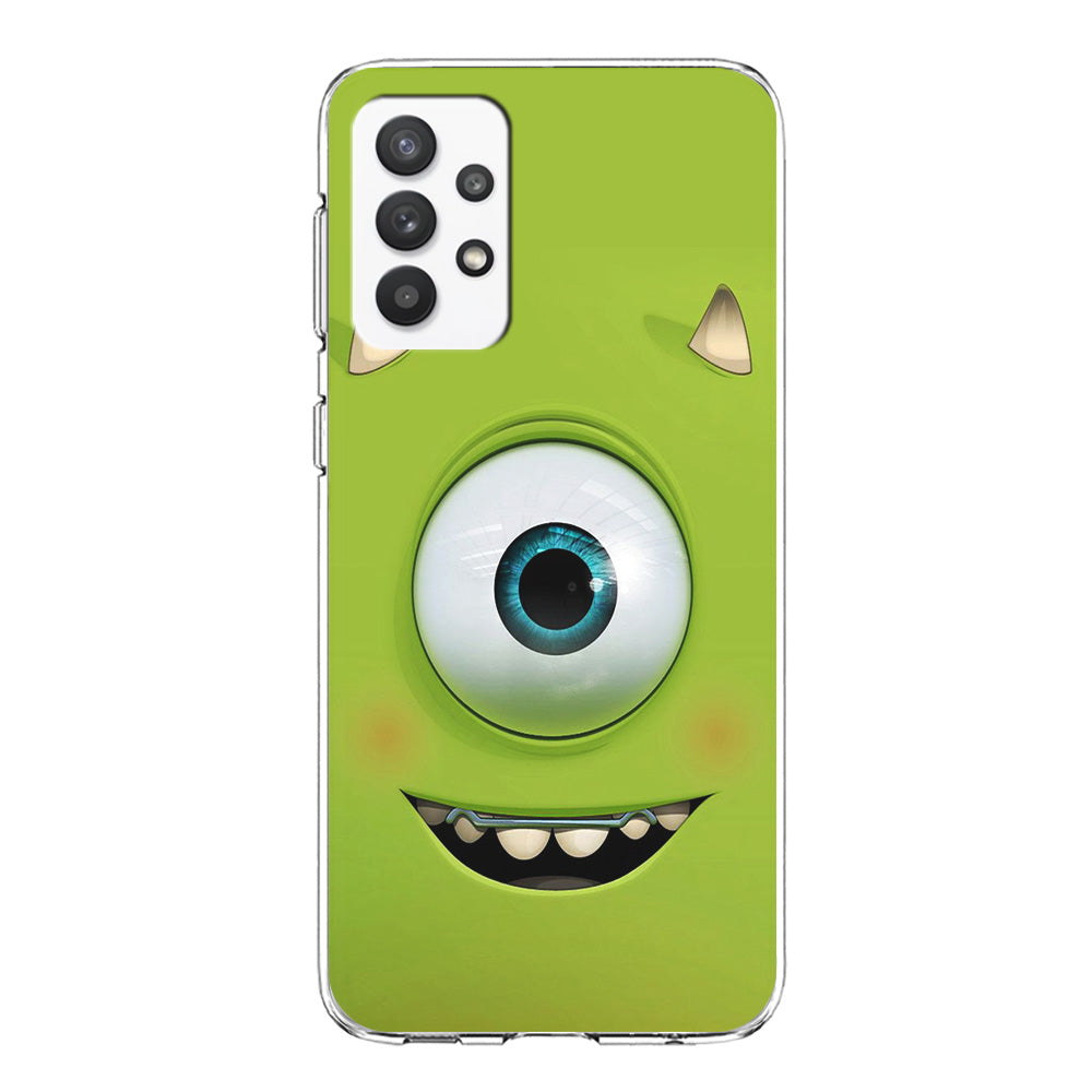 Green Face Monster Samsung Galaxy A32 Case-Phone Case-Clear Soft Case-Altracase