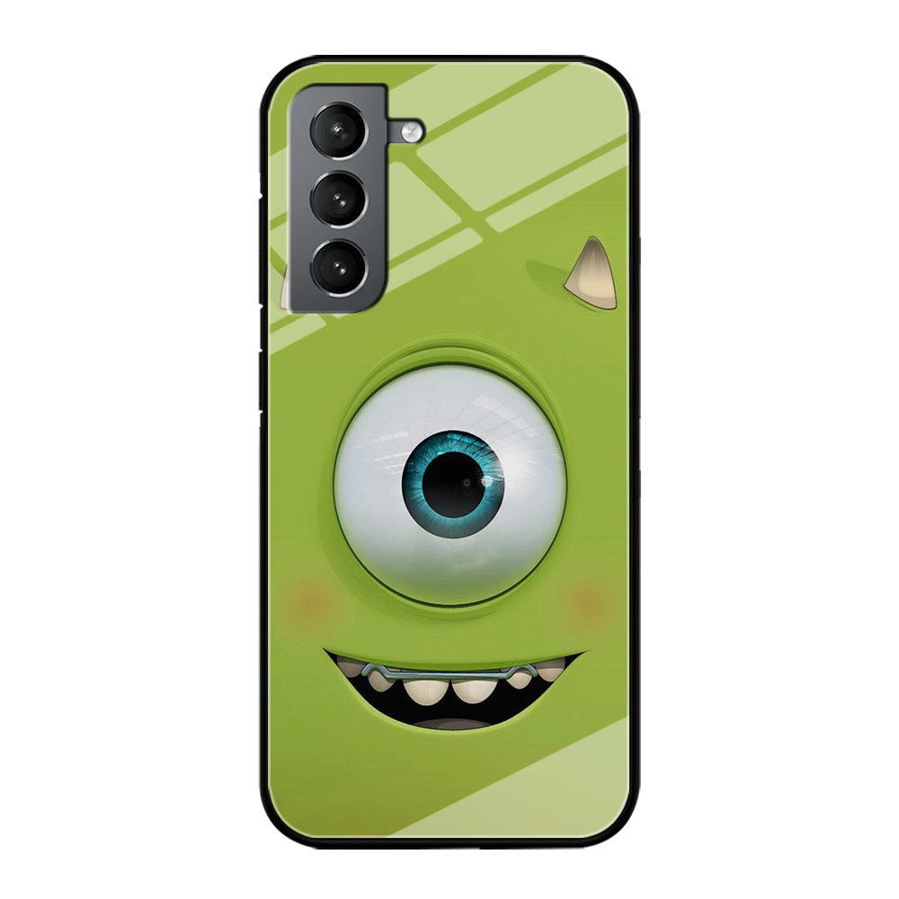 Green Face Monster Samsung Galaxy S24 Case-Phone Case-Tempered Glass Case-Altracase