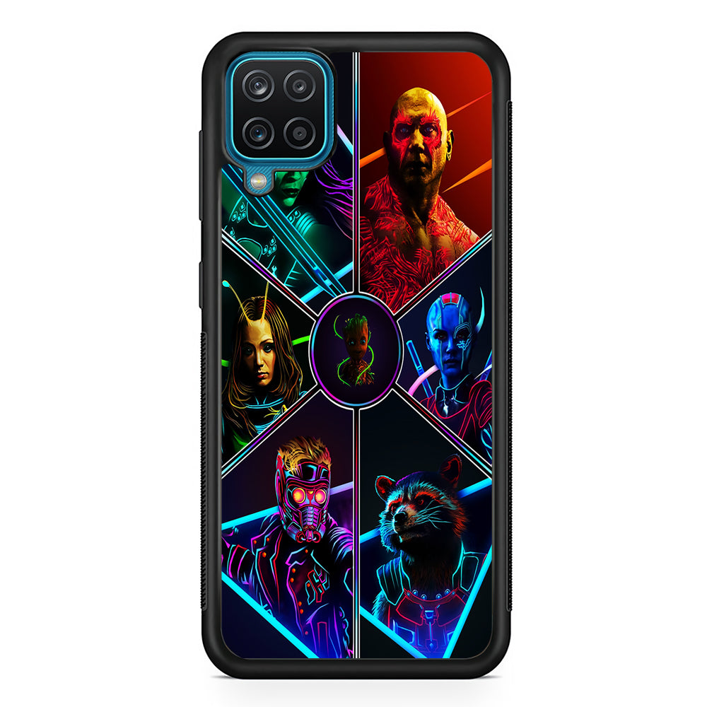Guardian Of The Galaxy Samsung Galaxy A12 Case-Phone Case-Rubber Black (2D Case)-Altracase