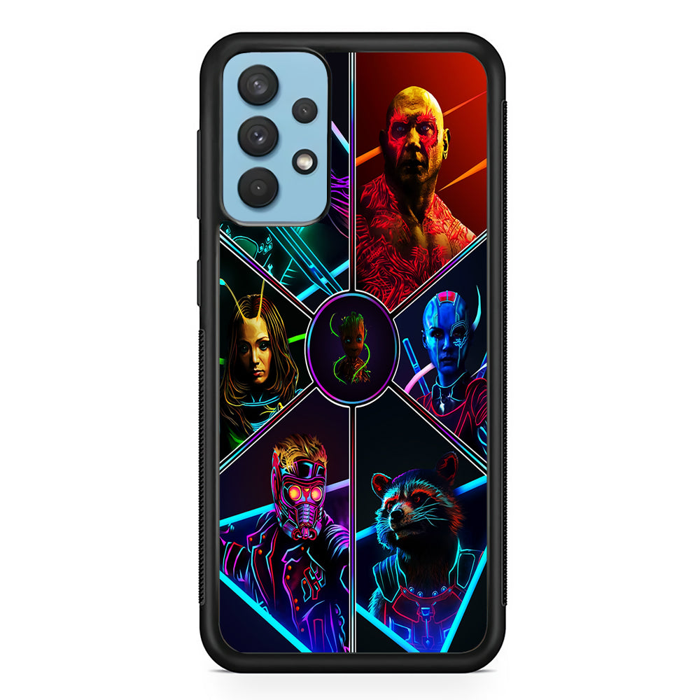 Guardian Of The Galaxy Samsung Galaxy A32 Case-Phone Case-Rubber Black (2D Case)-Altracase