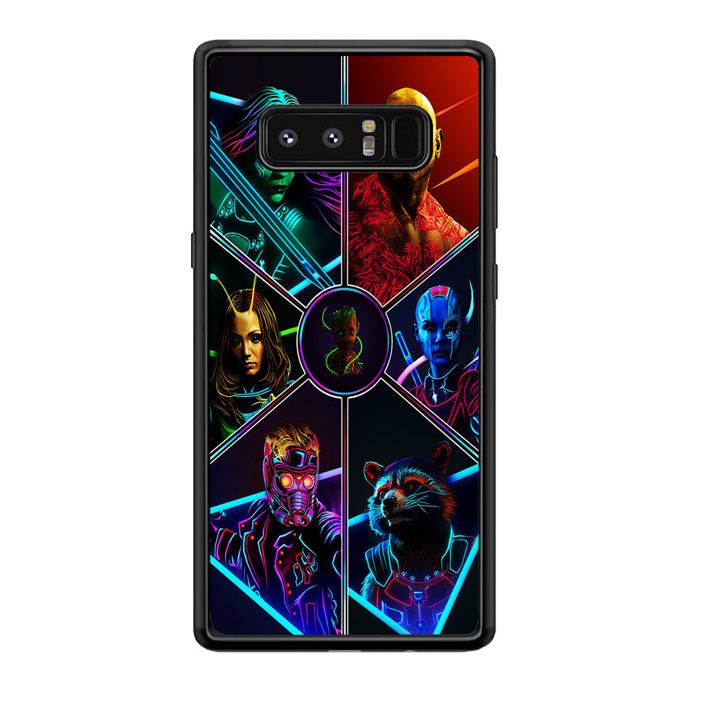 Guardian Of The Galaxy Samsung Galaxy Note 8 Case-Phone Case-Rubber Black (2D Case)-Altracase