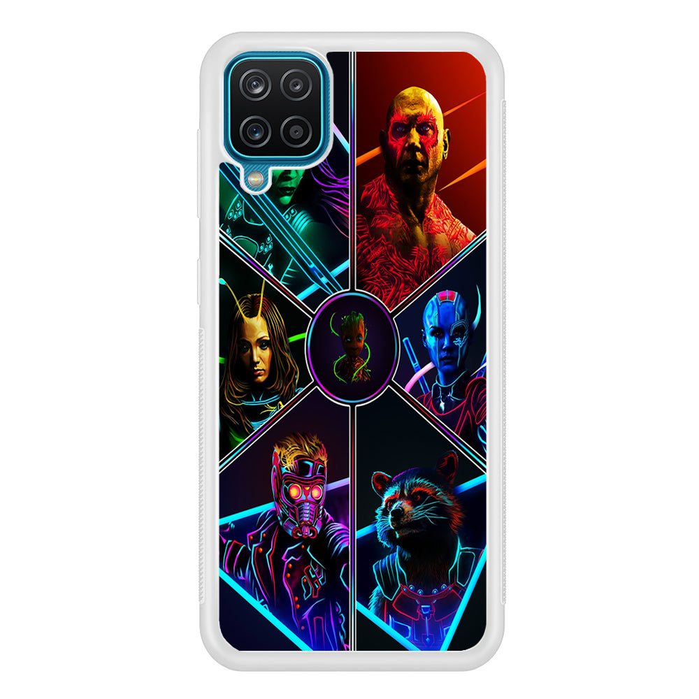 Guardian Of The Galaxy Samsung Galaxy A12 Case-Phone Case-Rubber White (2D Case)-Altracase