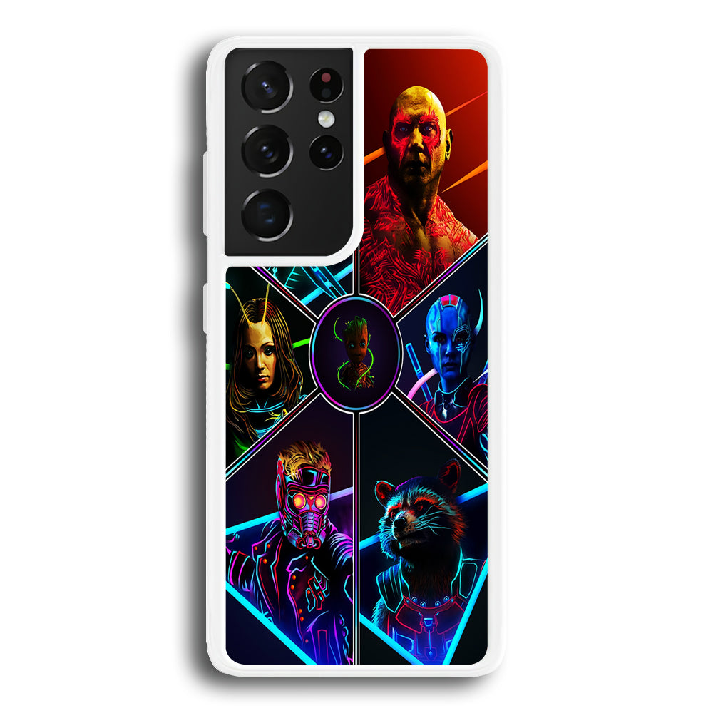 Guardian Of The Galaxy Samsung Galaxy S21 Ultra Case-Phone Case-Rubber White (2D Case)-Altracase