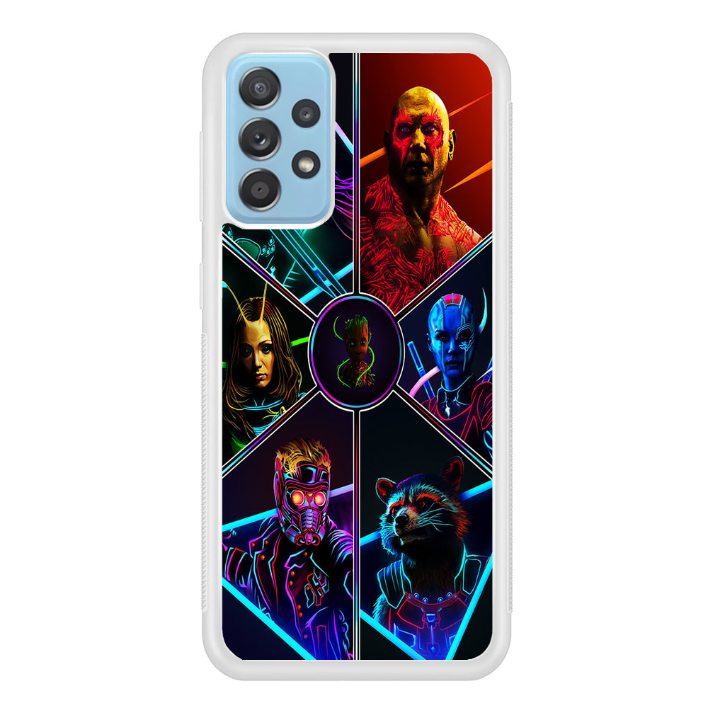 Guardian Of The Galaxy Samsung Galaxy A52 Case-Phone Case-Rubber White (2D Case)-Altracase