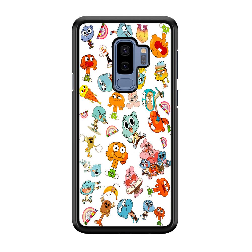 Gumball Doodle Samsung Galaxy S9 Plus Case-Phone Case-Rubber Black (2D Case)-Altracase