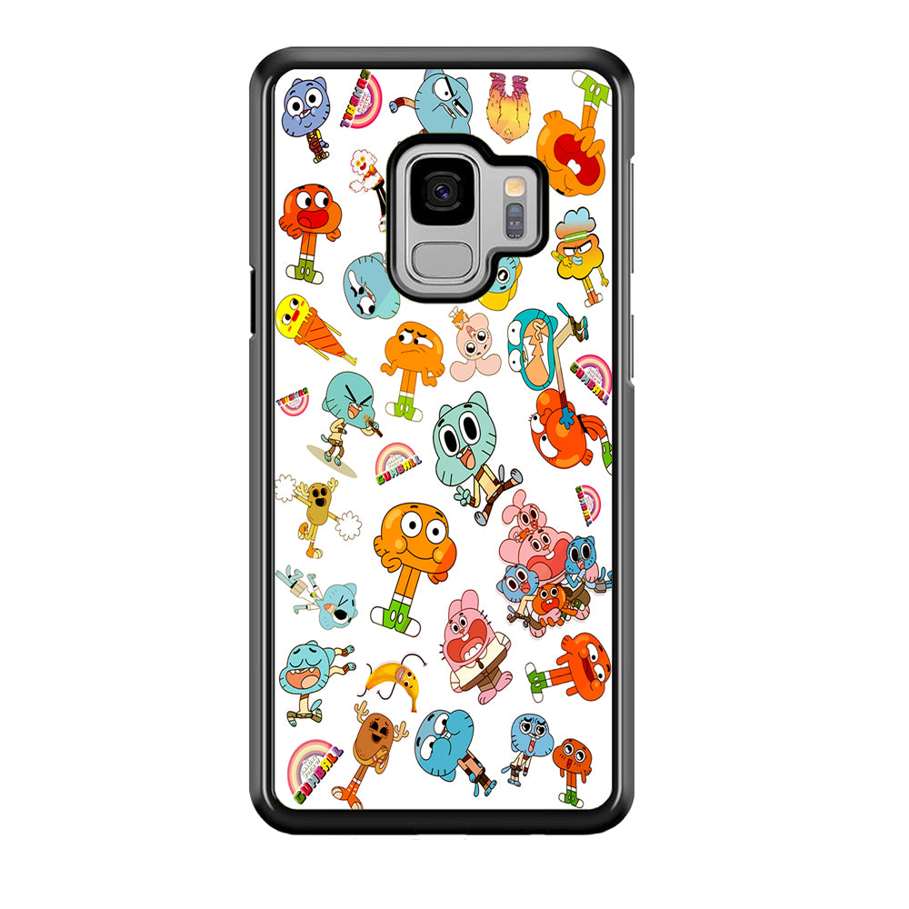 Gumball Doodle Samsung Galaxy S9 Case-Phone Case-Rubber Black (2D Case)-Altracase