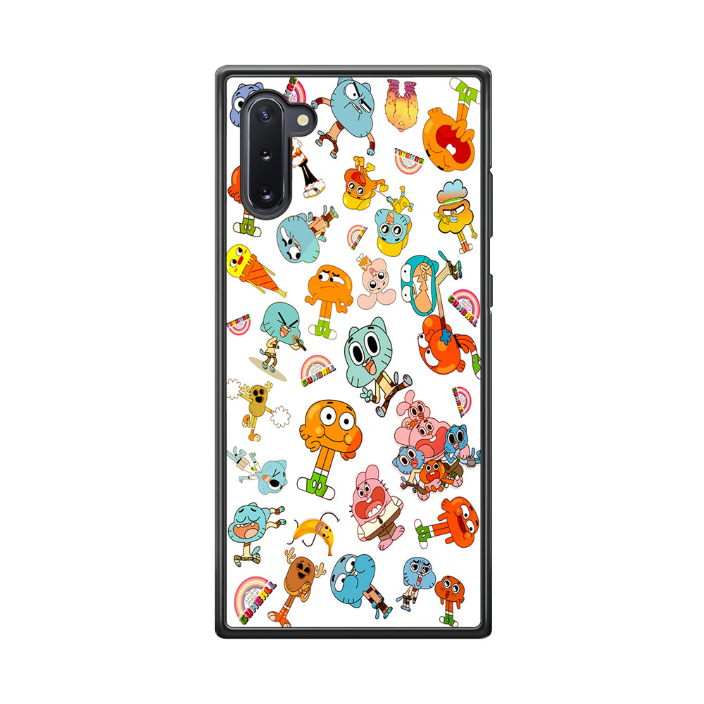Gumball Doodle Samsung Galaxy Note 10 Case-Phone Case-Rubber Black (2D Case)-Altracase