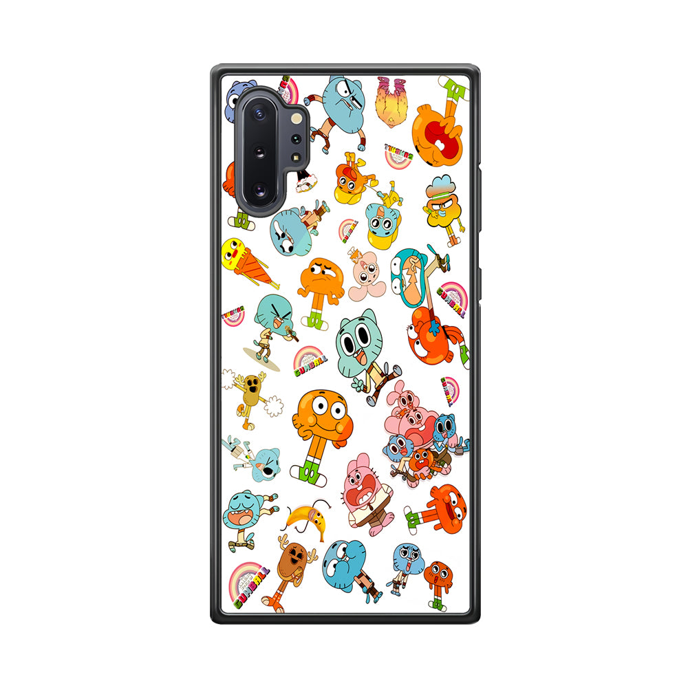 Gumball Doodle Samsung Galaxy Note 10 Plus Case-Phone Case-Rubber Black (2D Case)-Altracase