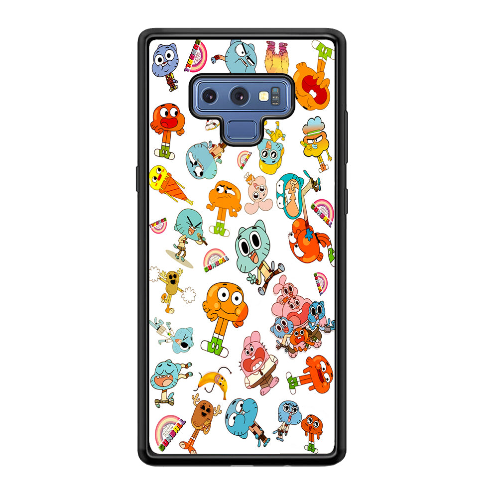 Gumball Doodle Samsung Galaxy Note 9 Case-Phone Case-Rubber Black (2D Case)-Altracase