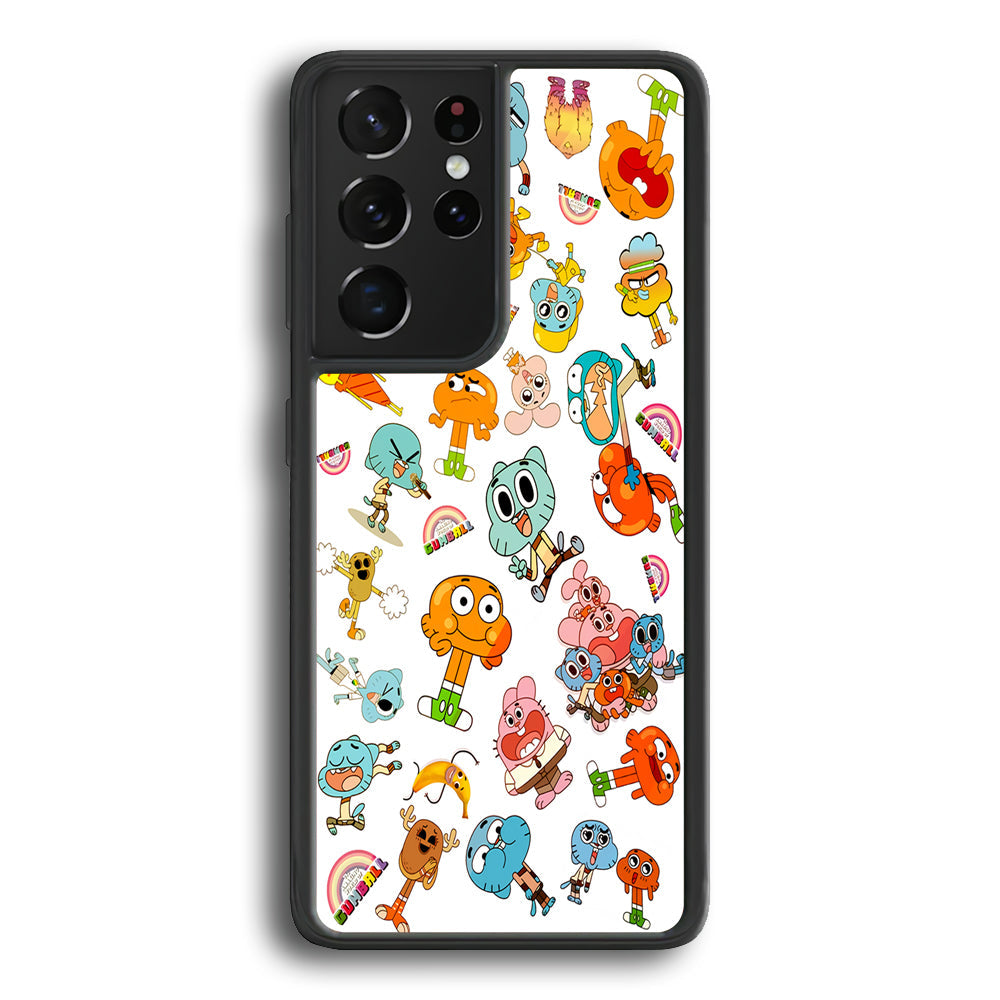 Gumball Doodle Samsung Galaxy S23 Ultra Case-Phone Case-Rubber Black (2D Case)-Altracase