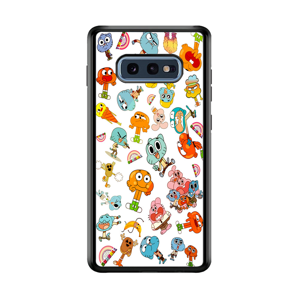 Gumball Doodle Samsung Galaxy S10E Case-Phone Case-Rubber Black (2D Case)-Altracase