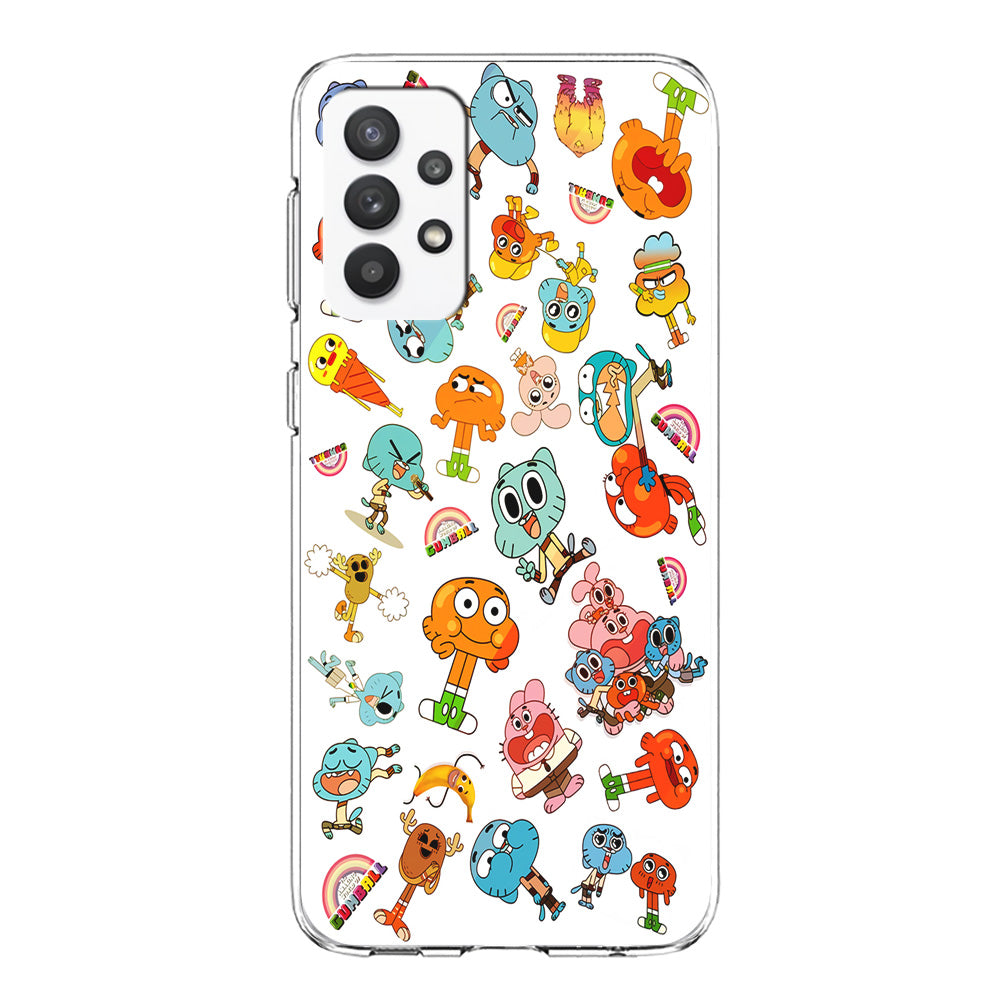 Gumball Doodle Samsung Galaxy A32 Case-Phone Case-Clear Soft Case-Altracase