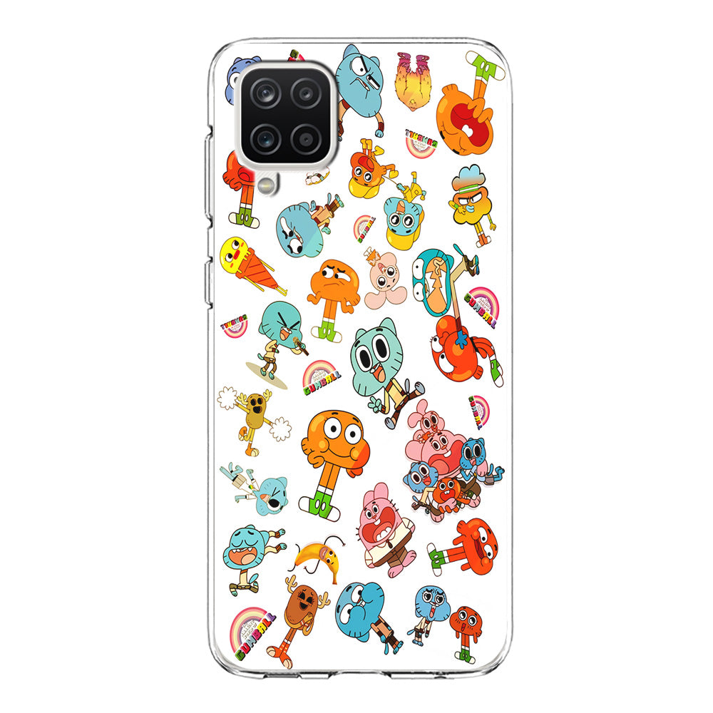 Gumball Doodle Samsung Galaxy A12 Case-Phone Case-Clear Soft Case-Altracase