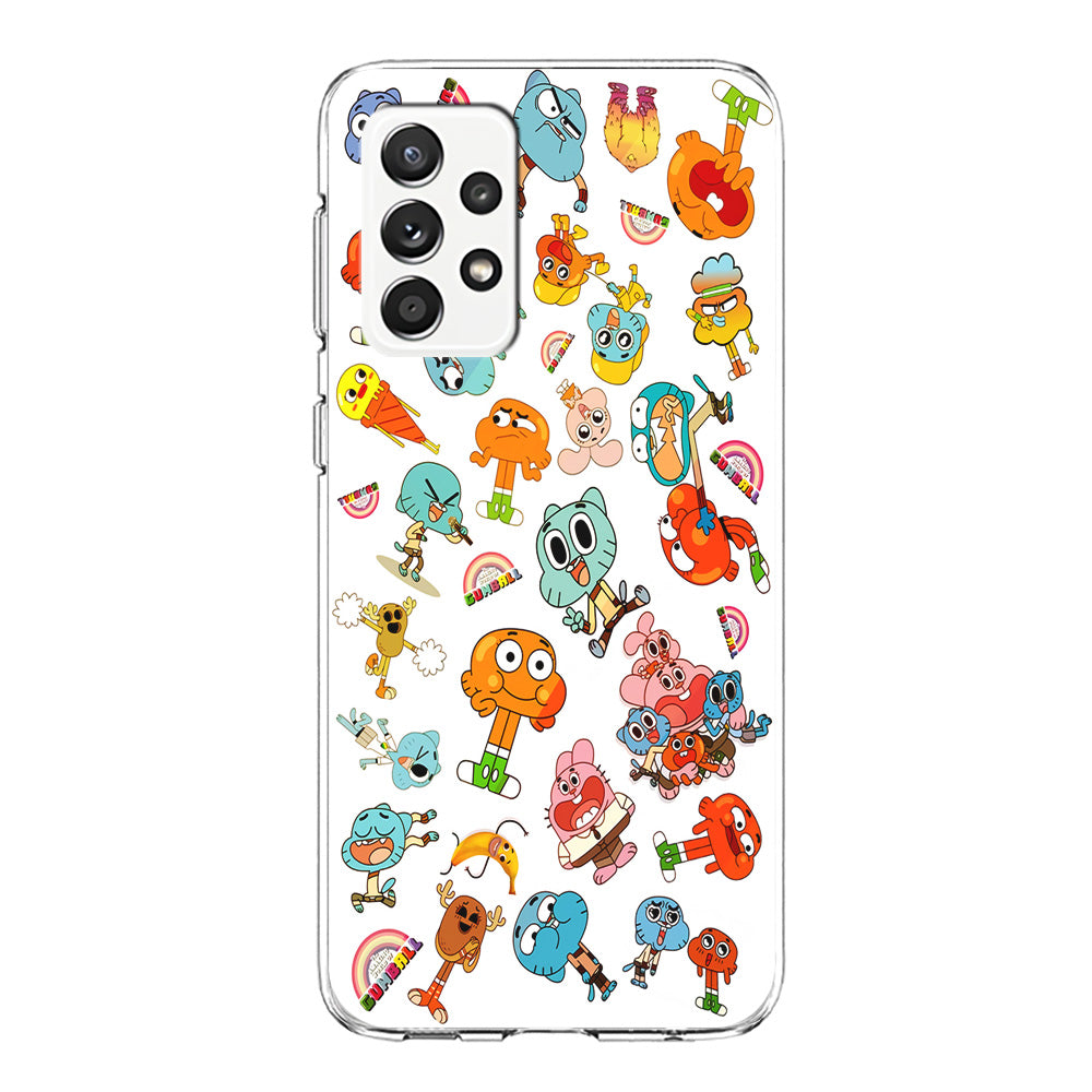 Gumball Doodle Samsung Galaxy A72 Case-Phone Case-Clear Soft Case-Altracase