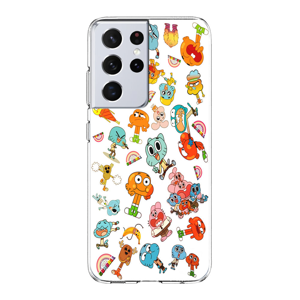 Gumball Doodle Samsung Galaxy S21 Ultra Case-Phone Case-Clear Soft Case-Altracase