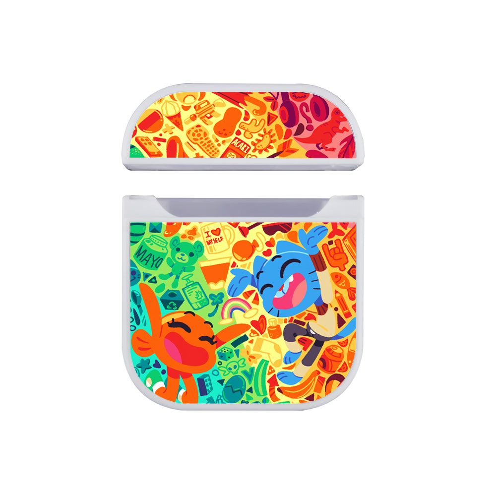 Gumball Happy Face Apple AirPods Case-AirPod Case-White-Altracase