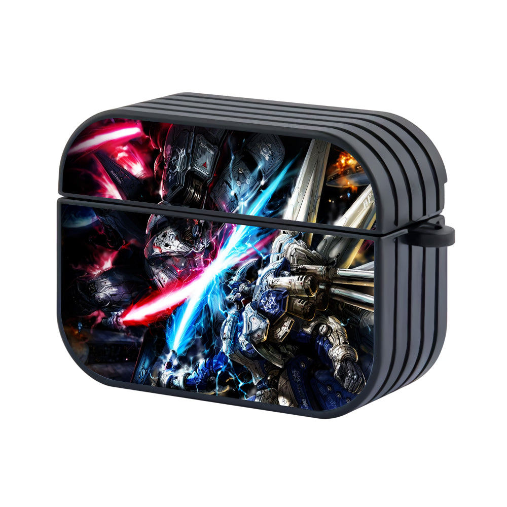 Gundam Battle Red and Blue Hard Plastic Case Cover For Apple Airpods Pro 2-AirPod Case-Altracase