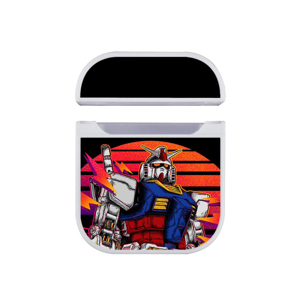 Gundam Sunset Art Apple AirPods Case-AirPod Case-White-Altracase