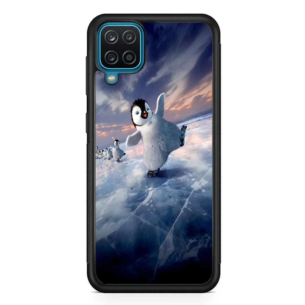 Happy Feet Two Samsung Galaxy A12 Case-Phone Case-Rubber Black (2D Case)-Altracase