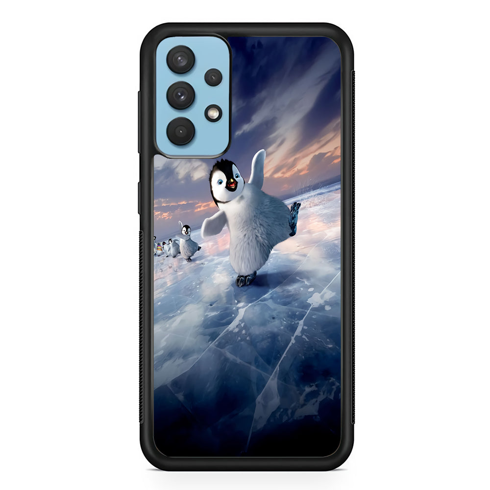 Happy Feet Two Samsung Galaxy A32 Case-Phone Case-Rubber Black (2D Case)-Altracase