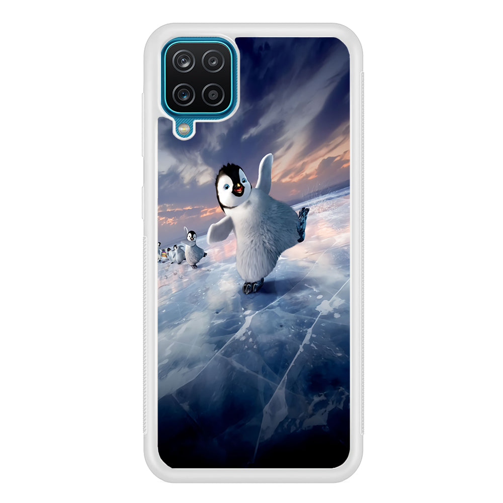 Happy Feet Two Samsung Galaxy A12 Case-Phone Case-Rubber White (2D Case)-Altracase