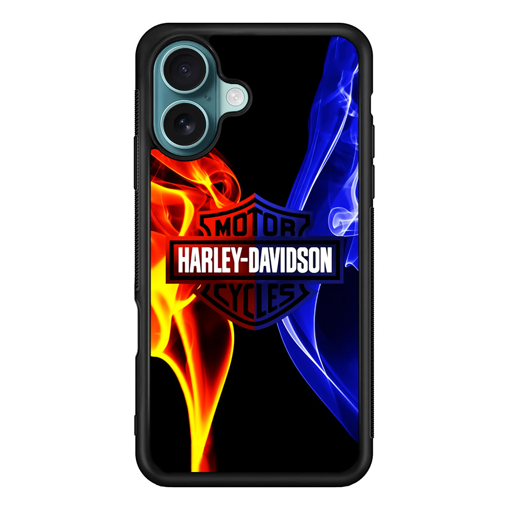 Harley Blue Red Fire iPhone 16 Case - Altracase
