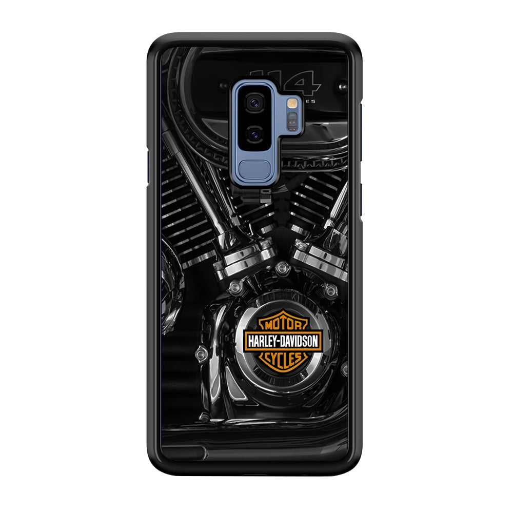 Harley Davidson Engine Samsung Galaxy S9 Plus Case-Mobile Phone Case-Rubber Black (2D Case)-Altracase