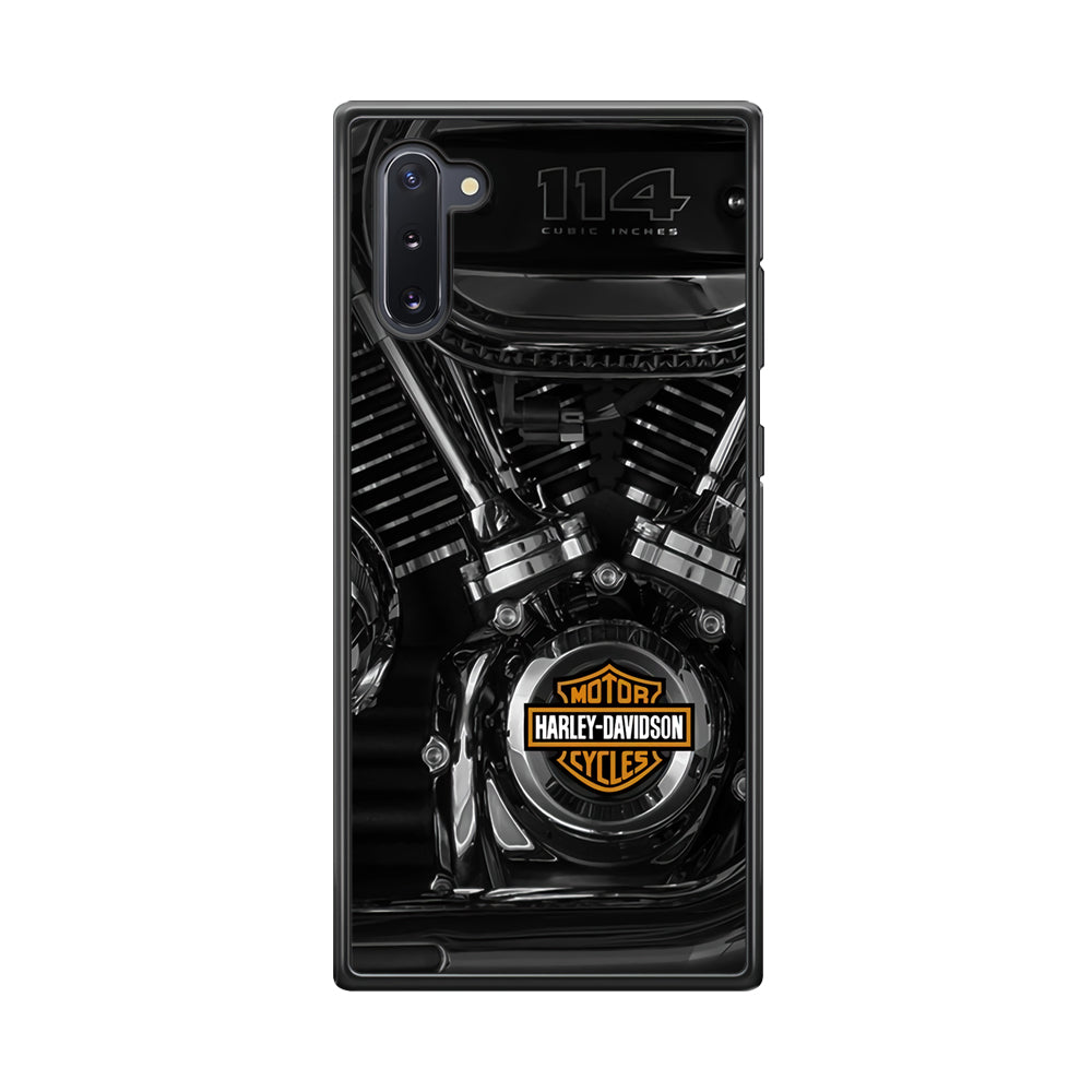 Harley Davidson Engine Samsung Galaxy Note 10 Case-Mobile Phone Case-Rubber Black (2D Case)-Altracase
