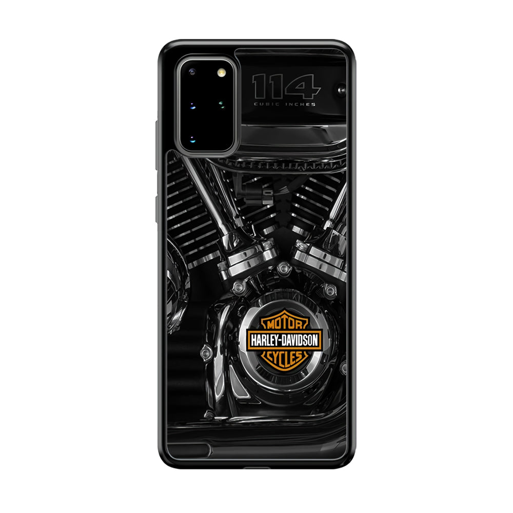 Harley Davidson Engine Samsung Galaxy S20 Plus Case-Mobile Phone Case-Rubber Black (2D Case)-Altracase