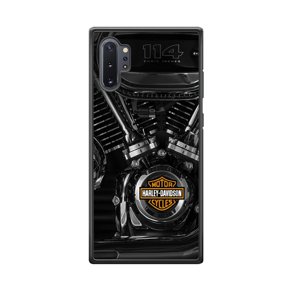 Harley Davidson Engine Samsung Galaxy Note 10 Plus Case-Mobile Phone Case-Rubber Black (2D Case)-Altracase