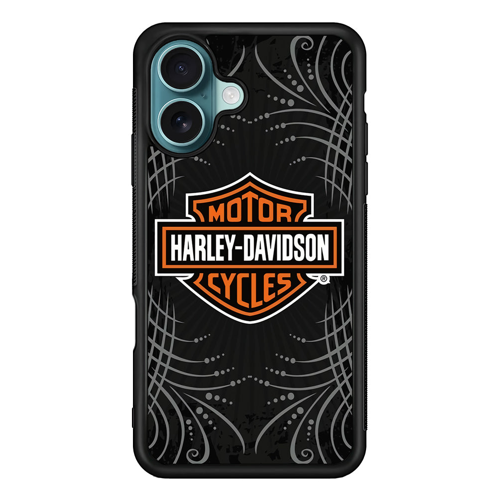 Harley Davidson Grey Motif iPhone 16 Case - Altracase